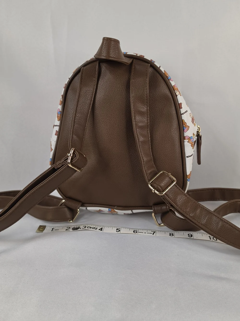 San-X Rilakkuma USA Tour 20th Anniversary Mini Backpack White Brown Kawai